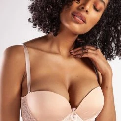 Uitgang ๐คฉ Merkloos Gracia Dames Lingerie Strapless Push-up BH | Black Friday SALE - POEDER - Maat 70B ๐งจ